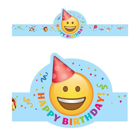 Creative Teaching Press&#xAE; Emoji Fun Happy Birthday Crown, 30ct.